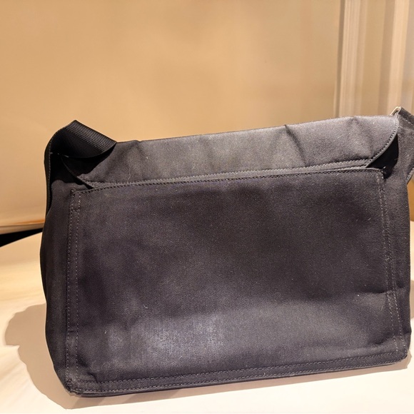 Jack Spade Greene St.Messenger Bag in Black canvas with Olive Green interior - Picture 13 of 16